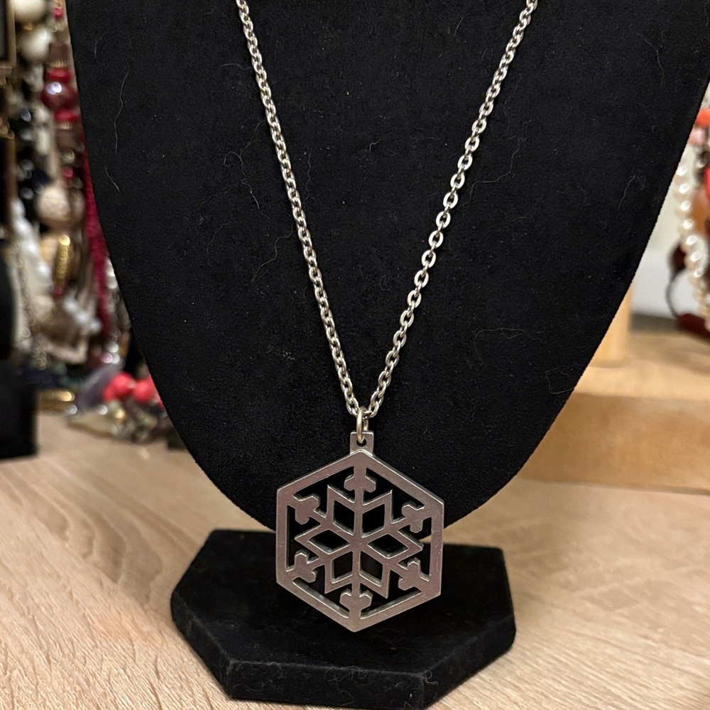 Vintage Jorgan Jensen Denmark 180 b pewter necklace and chain